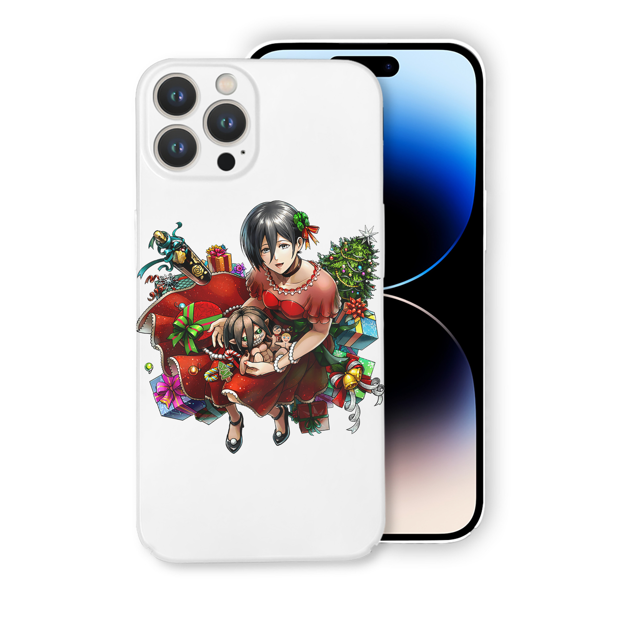 （画像用） 進撃の巨人 ミカサ·アッカーマン Attack on Titan Mikasa Ackerman 【iPhone 14シリーズ対応】ハードケース